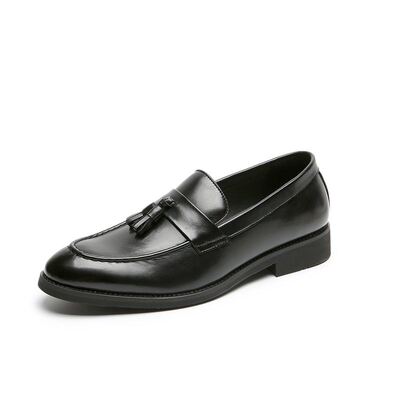 极速Men Leather Flormal Business Shoes Male Office Work Flat