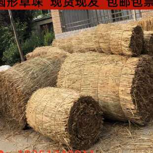 极速草垛方形草垛圆形干稻草垛凳子装饰I婚庆拍摄道具圆柱形草堆