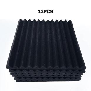 极速6/12pcs 300x300x25msm Soundproof Foam Panels Absorption