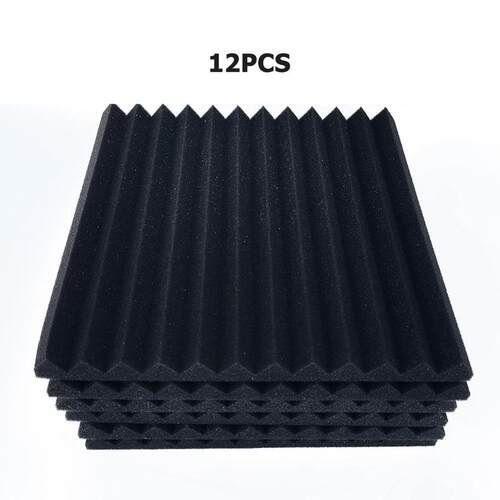 极速6/12pcs 300x300x25msm Soundproof Foam Panels Absorption