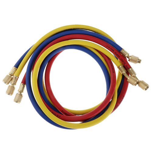 极速R134a eR22 R410a AC Manifold Gauge 5FT Hose Air Conditio