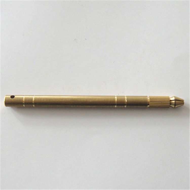 极速铜千枚通手柄可调节铜装针器铜挑F针手工针手缝针把手挑针手