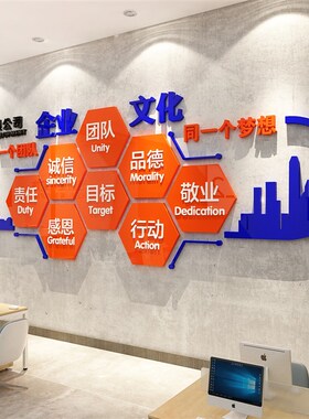 极速办公室墙面装饰企业文化x司工位氛围布置会议背景设计励志标