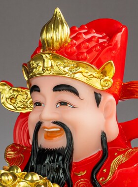 极速汉白玉佛像财神n爷摆件家用客厅办公室财神神像店铺招财供奉