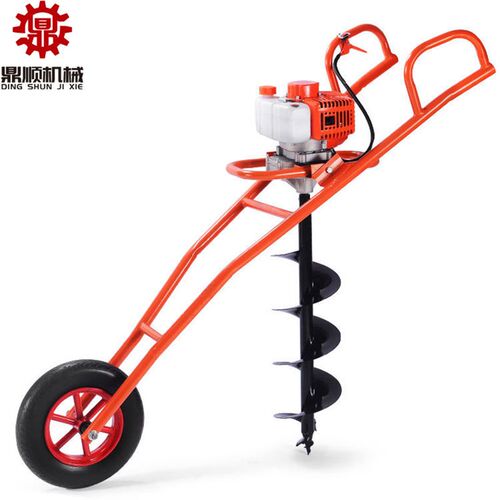 极速手推c式地钻钻洞机栽植树打桩钻孔打坑机破冰打渔器果园施肥