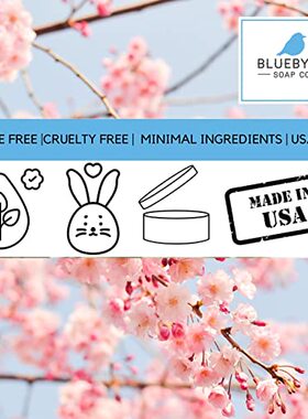 极速BLUEBYRD Soap Co. Usltra Rich Japanese Cherry Blossom Sc