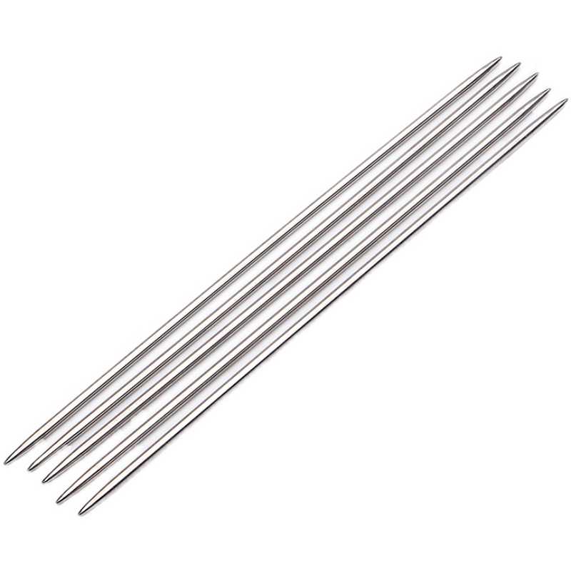 极速2022新款20cpm短钢针织袜子玩偶婴儿鞋子棒针双尖空心不锈钢