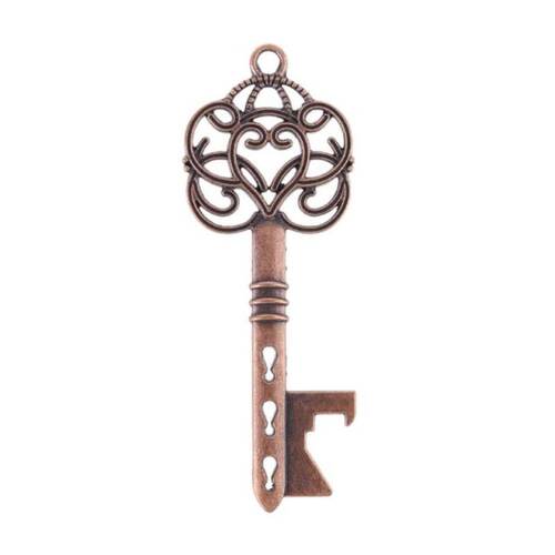 极速50Sets Vintage Key Shape BotBtle Opener with Tags Card W