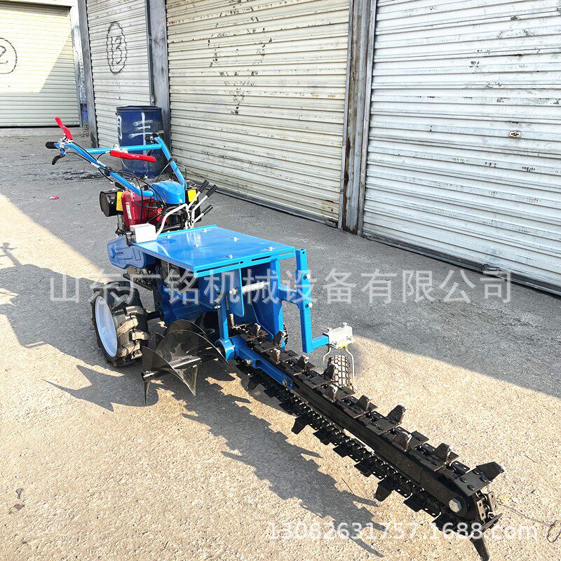 极速广铭小型链条开沟机 葡萄y园施肥挖沟机 工程埋电缆手扶开槽