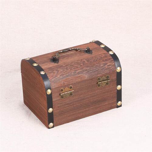 极速g Box Case with Lorck for Home Retro Treasure Chest with