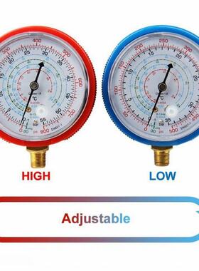 极速2PCS Refrigerant Low High Pressure Gauge R22 R404AZ R134