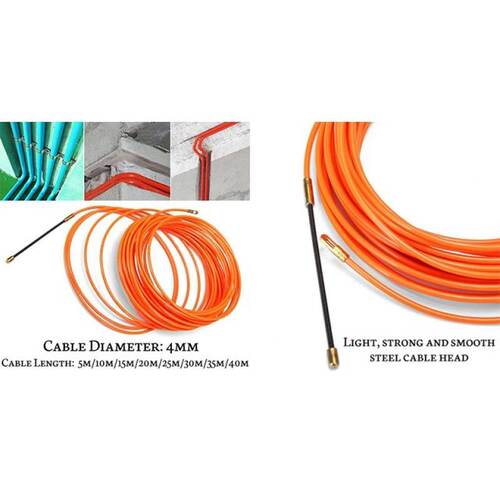 极速2PCS 4mm Orange Guide Device Nylon Electric TCable Push