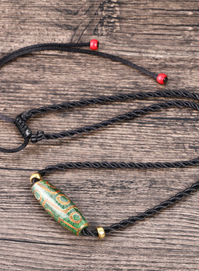 新品颈链玛瑙九眼天珠吊坠男女个性D潮人创意短款锁骨链百搭项链