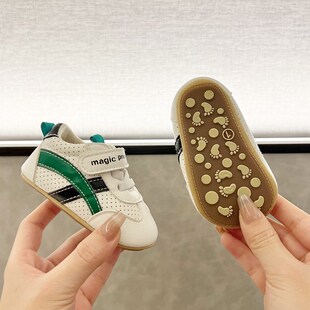 12个月婴儿R软底学步鞋 新品 运动拼色 八9 春秋0 1岁男女宝宝3