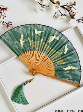 极速.古装配饰古手持古风品典COBu影团折扇子中国风汉服舞蹈摄XS
