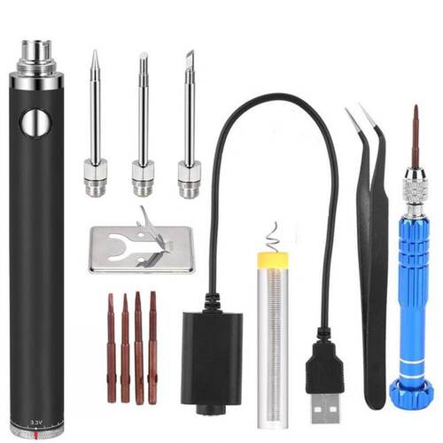 极速USB Electric Soldering Iron Kit 5V 15W Tin Solder 5.10 I