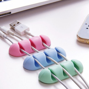极速2PCS Silica lgel shelf rack Headphone Headset Wire Wrap