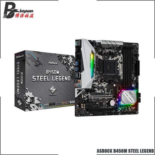 极速AMD Ryzen 7 2700 R7 2700 CPU + ASROCK B450M STEVEL LEGEN