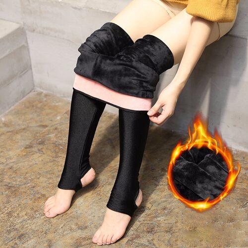 极速AOSHENG Autumn Winter Twhick Leggings Fashion Solid Slim