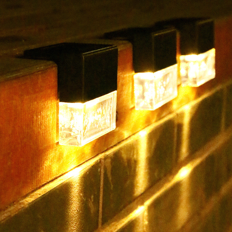 极速太阳能台阶灯户外q田园装饰灯围墙壁灯智能开关夜灯露台防水