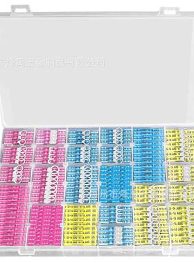 720PCS盒装BHT/插簧插片/环形/叉型热缩绝缘接线端子套件