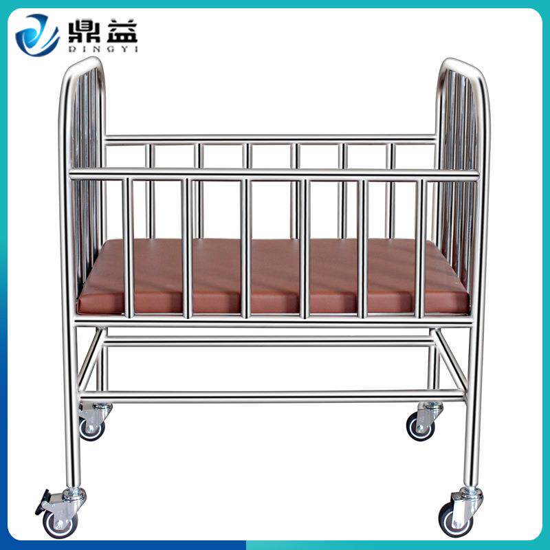 婴儿床不锈钢无漆静音轮可刹车宝宝床多功能摇篮床儿童床