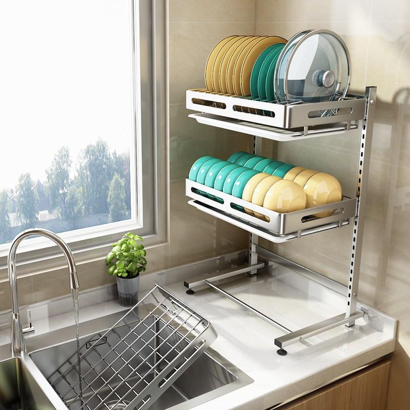 碗架沥水架不锈钢厨房置物架窄款小号台面碗筷碗盘碗碟餐具收纳架