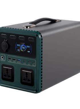 p1200绿色款户外便携式储能电源1200W大容量自驾野营应急备用电源