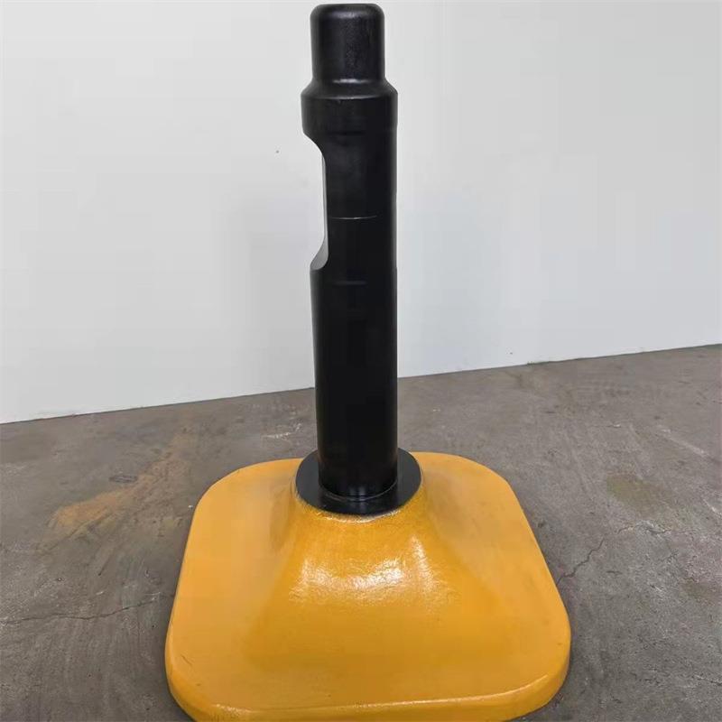 挖机振动破碎夯头配件钎杆沟槽地基140破碎锤蘑菇头打夯器