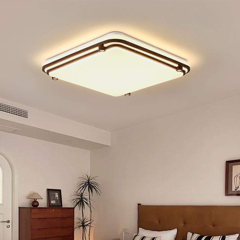 高档中古风卧室灯美式复古乡村吸顶灯全光谱护眼高级感主卧房间灯