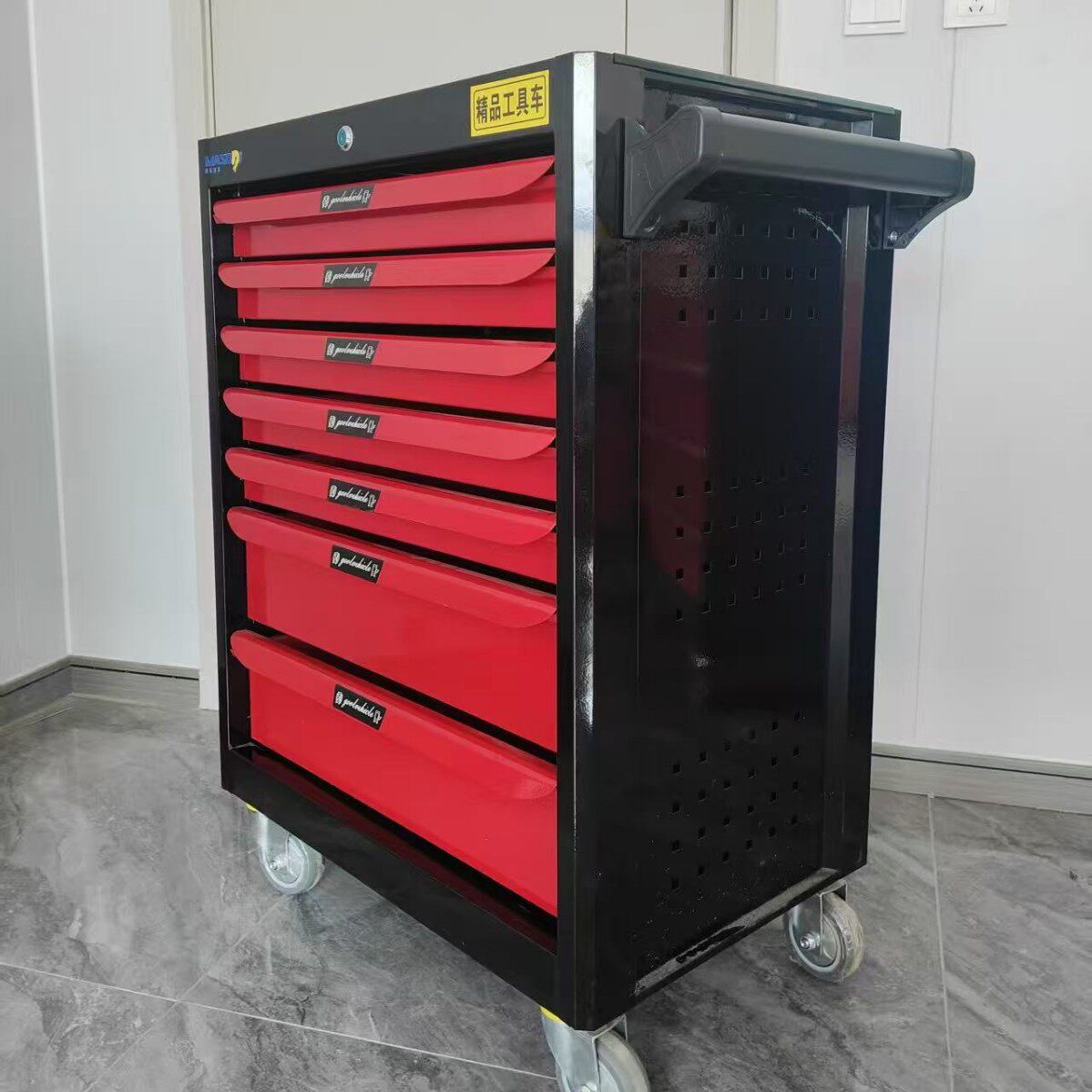 工具车手推车多功能工具柜汽车维修移动车间铁皮抽屉式工具箱多层