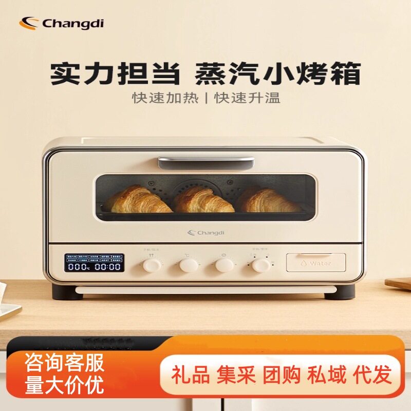 长帝ZCVD17E烤箱家用小型多功能全自动电烤箱迷你烤箱蒸烤一体