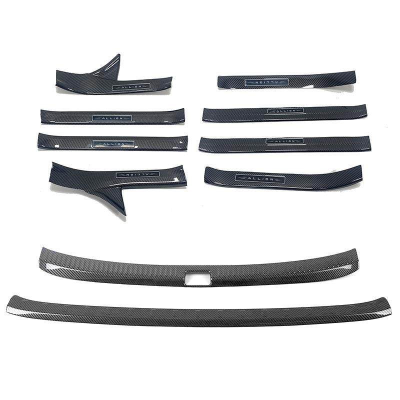 适用于21款丰田亚洲狮门槛条改装迎宾踏板后备箱后护板尾门防护饰