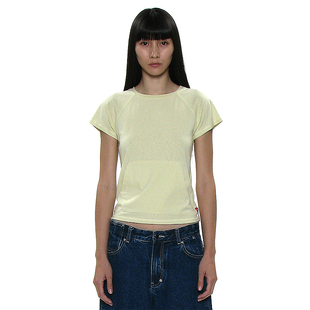 短袖 双口袋可插兜修身 T恤 PARTIMENTO 上衣 韩国正品 纯色基础款