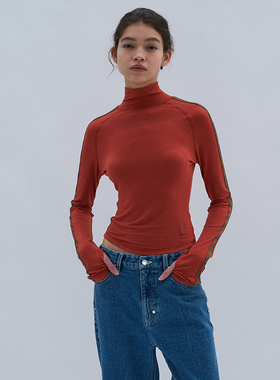 韩国正品 PARTIMENTO 2025年秋冬季新款女休闲修身高领保暖上衣