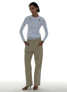 美式93印花上衣 韩国正品 PARTIMENTO 25秋季日常百搭修身T恤