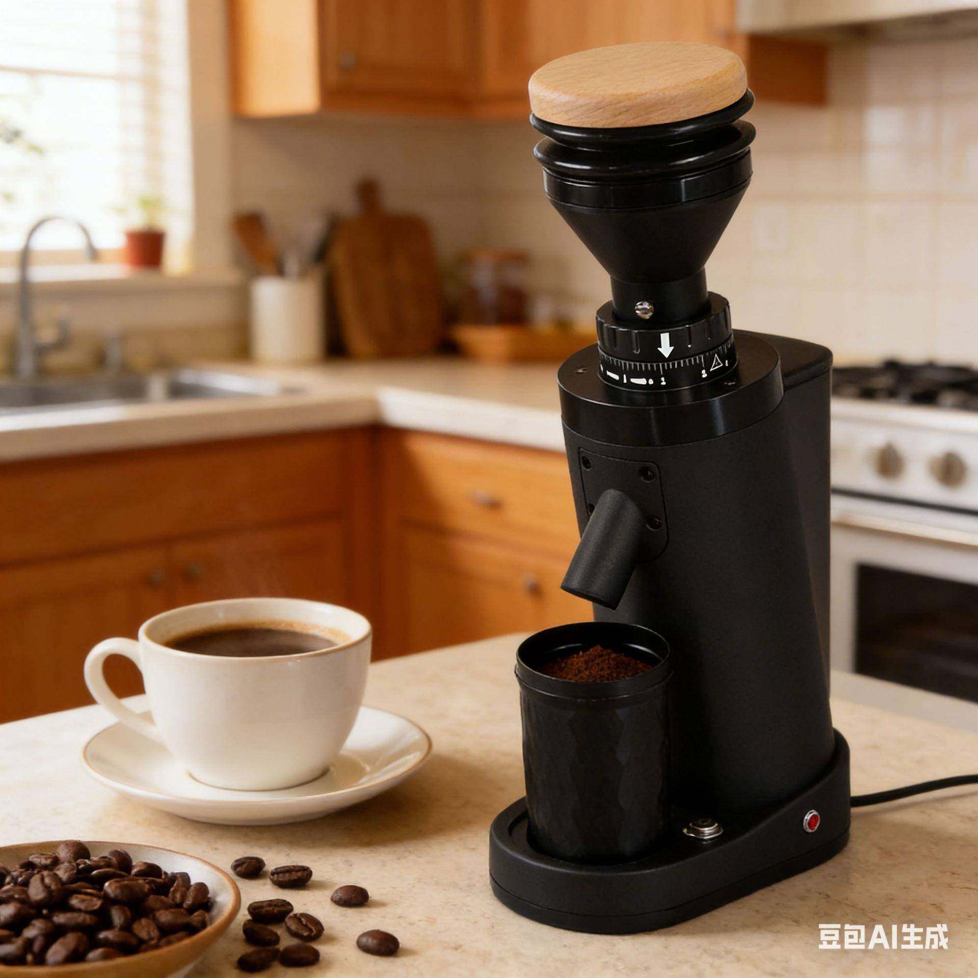 磨豆机商用家用咖啡磨粉器意式手冲咖啡机40mm锥刀磨豆机110V出口