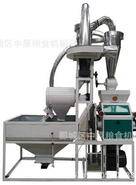 面粉机农村副业小麦杂粮用圆罗磨粉单机皮心分离磨面机械设备