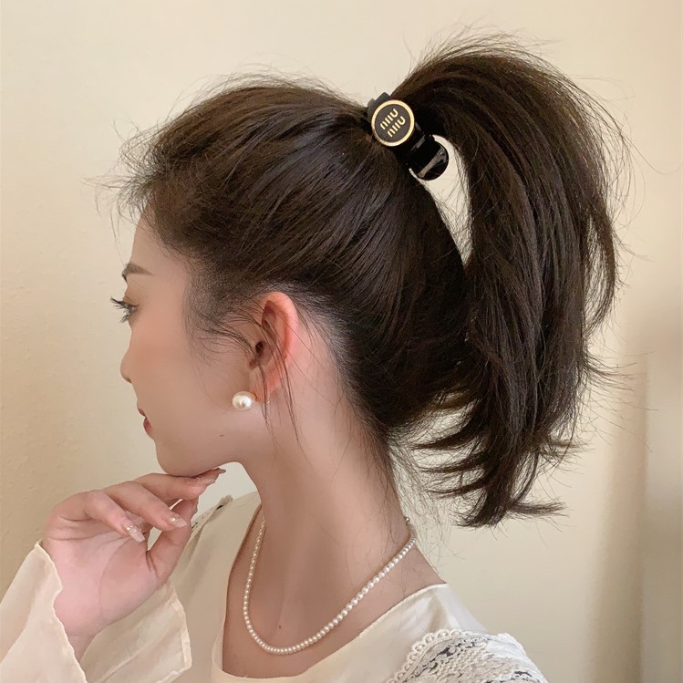 高马尾抓夹固定神器发饰半丸子头发卡头饰小发夹女2023新款后脑勺