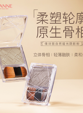 日本Cezanne倩诗丽修容单色哑光修容盘阴影粉自然立体侧影鼻影B