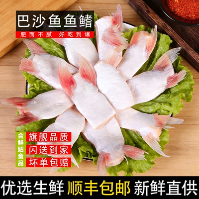新鲜冷冻巴沙鱼鳍鱼肥油鱼下巴鱼腩鱼翅红烧剁椒烧烤清蒸空气炸锅