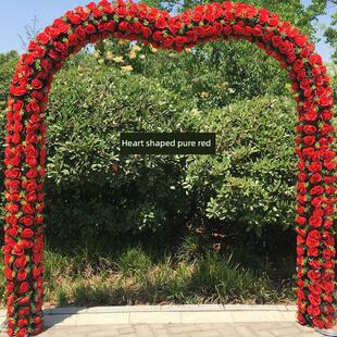 丝绸花门婚礼花门开放花门满花幸福门花店庆祝活动花门节日花门