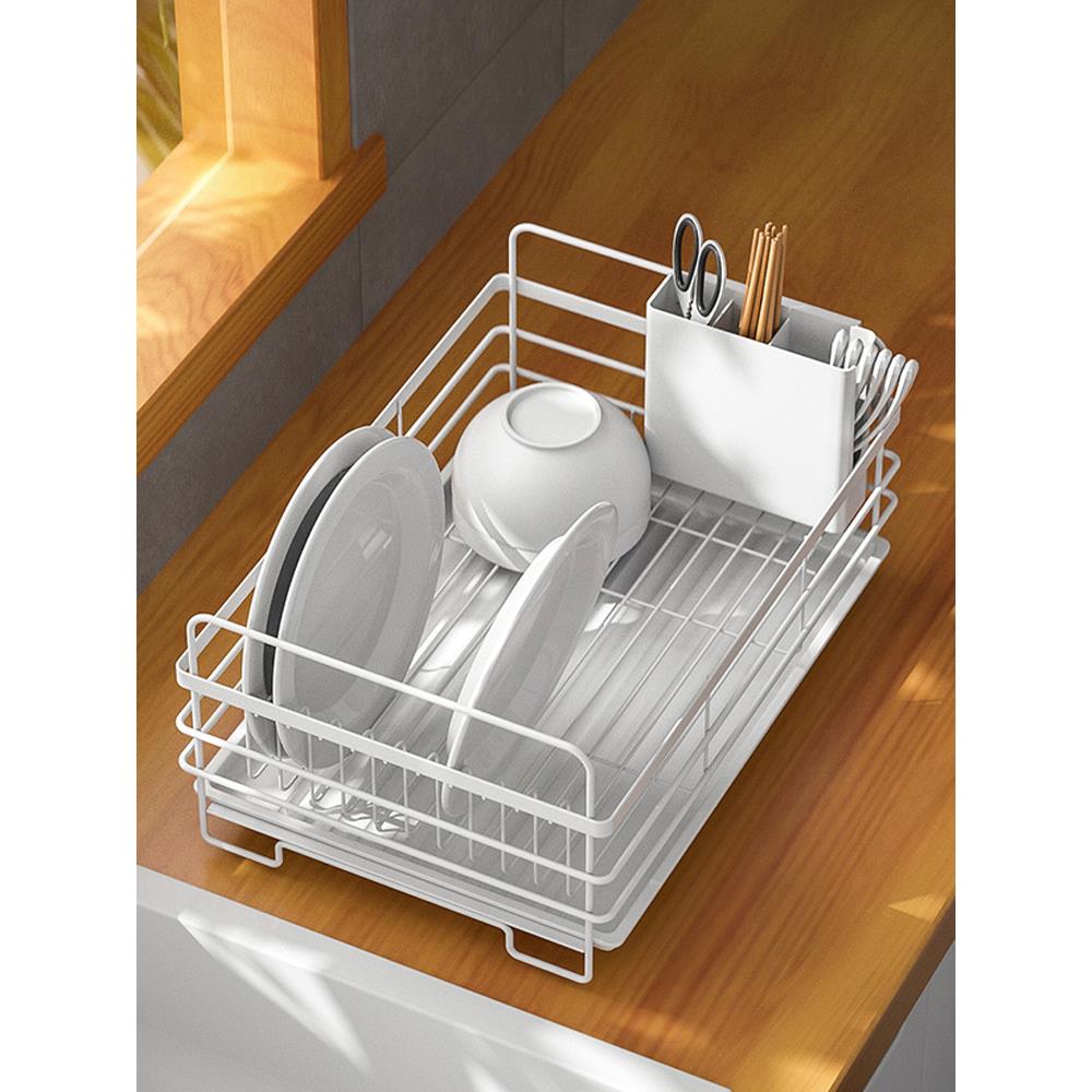 厨房碗碟沥水架水槽置物架盘子家用台面放碗盘餐具碗筷收纳盒碗架