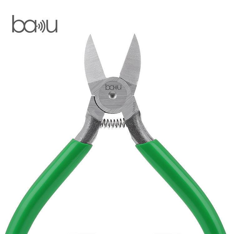 巴酷BA-625手动工具切割钳剪线钳Cr.V60C铬钒钢尖嘴扁嘴老虎钳6寸