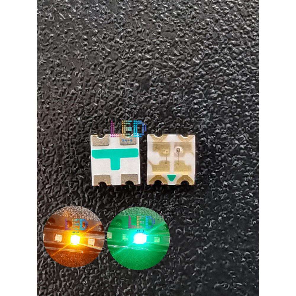 1615黄翠绿双色超高亮0603 0605黄绿双色0805LED发光贴片指示灯珠