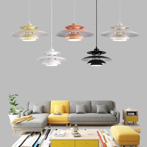 飞碟吊灯北欧风现代简约艺术吊灯名宿酒店吧台餐桌餐厅全光谱吊灯