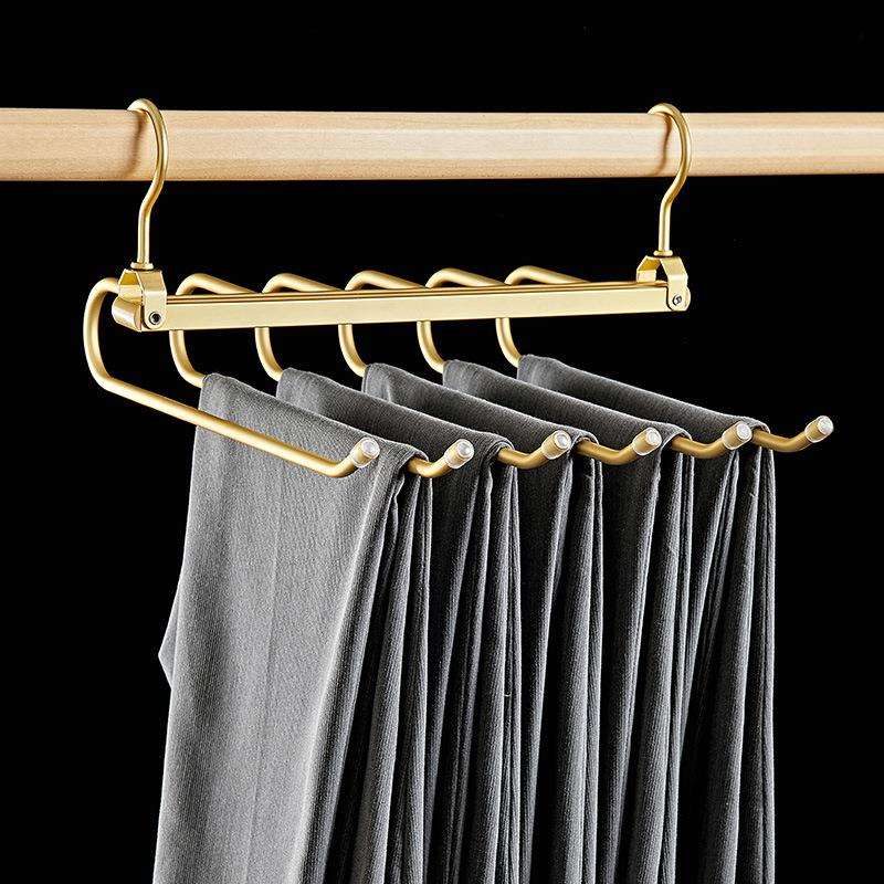 折叠裤架多功能家用挂裤子专用衣架无痕裤挂衣柜无痕裤夹收纳