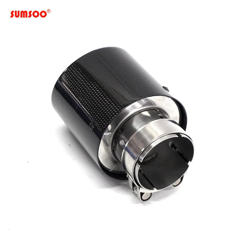 厂家直供单出101口径天蝎AK改装通用型碳纤尾喉亮哑面汽车尾喉