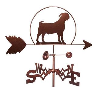 欧式山羊风向标庭院装饰园艺别墅花园摆件铁艺动物插件可