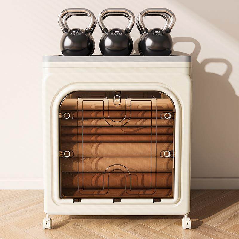 家用可折叠带盖收纳箱大容量带滑轮玩具书本收纳柜卧室衣服整理箱